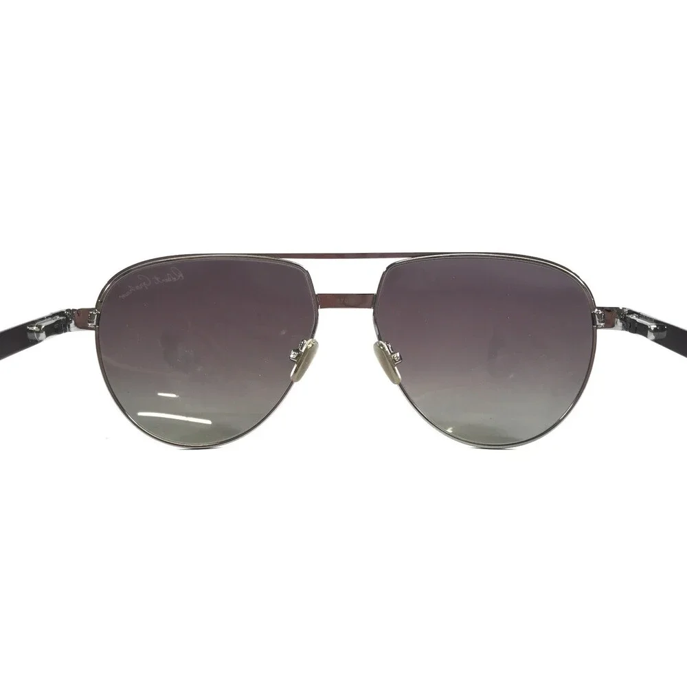 Robert Graham Sunglasses CONRAD GUN Gunmetal Aviator with Brown Polarized Lenses